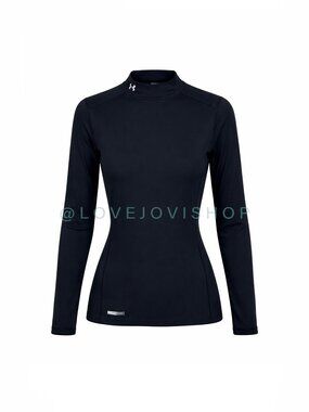 Athleisure | Long Sleeve Base Layer Under Armour Thermal Black Fitted Top Small